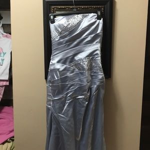 Long Lace-Up Formal Dress